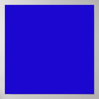 Solid Blue Color Posters | Zazzle