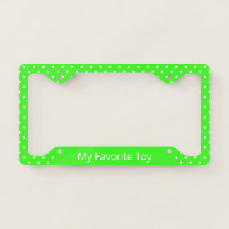 Really Bright Green License Plate Frame
