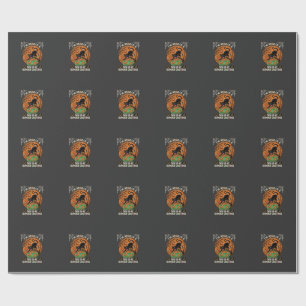 Really Cat Black Halloween Moon Pumpkins Wrapping Paper