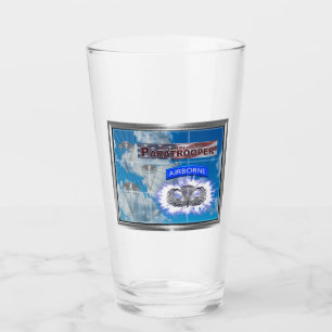 Really Cool American Paratrooper Flag Glass