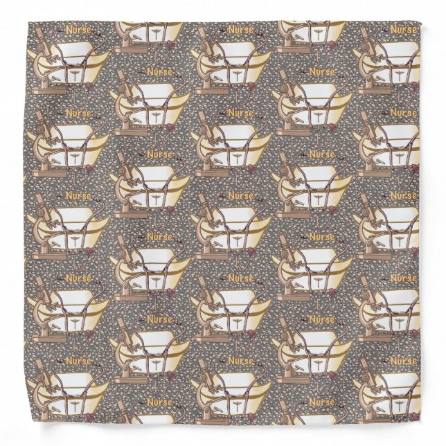 Really cool nurse  bandana (Front)