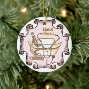 Really cool nurse ceramic ornament