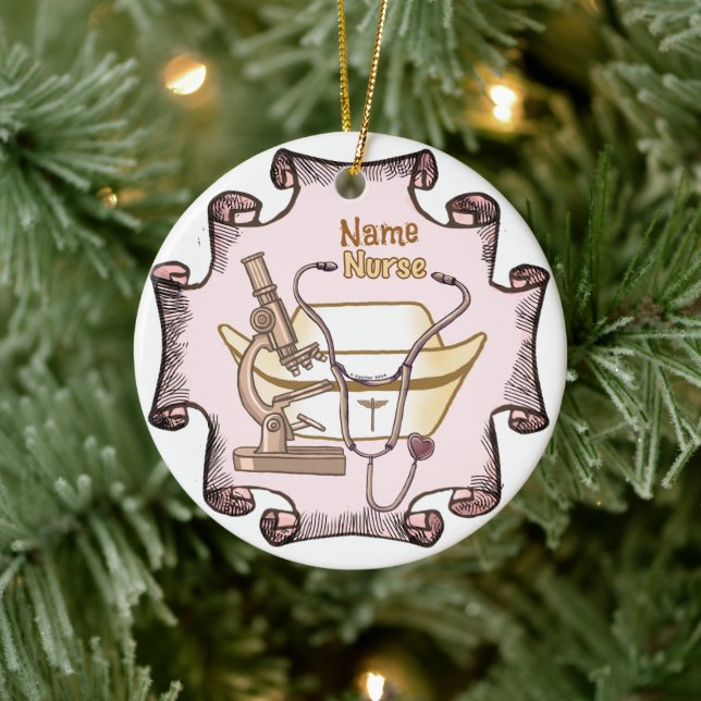 Really cool nurse  ceramic ornament (Tree)