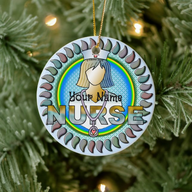 Really Cool Nurse Ceramic Ornament (Tree)