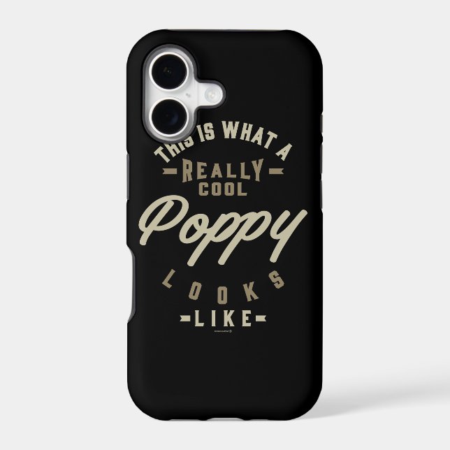 Really Cool Poppy Iphone Case (Back)