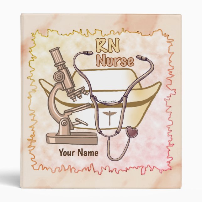 Really cool RN Nurse 3 Ring Binder (Front)