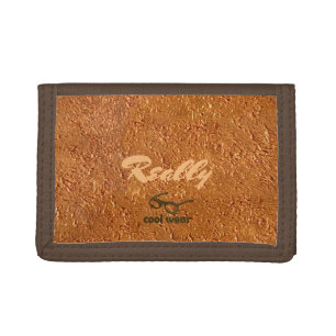 Really Cool Wear Copper Look Tri-fold Wallet