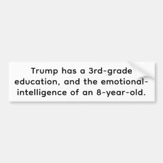 Really Dumb Trump Hankamer Artjunkhaus Comic Art Bumper Sticker