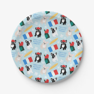 Really French Bulldogs Paper Plates