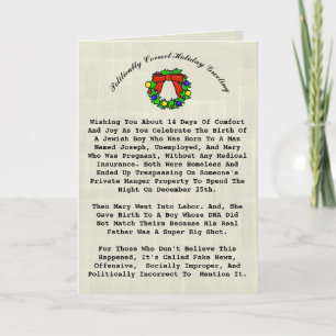 Really Funny Politically Correct Christmas Card