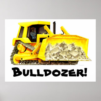Really Huge Bulldozer Poster