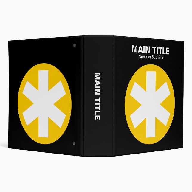 Really Important Asterisk - Amber with Black Binder (Background)