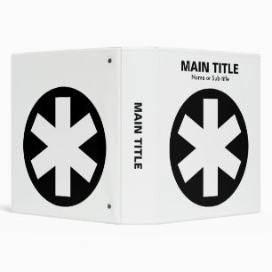 Really Important Asterisk - Black and White Binder