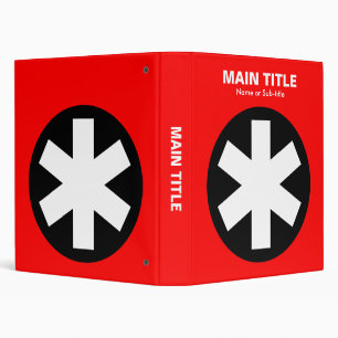 Really Important Asterisk - Red 3 Ring Binder