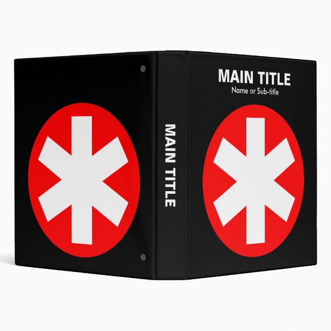 Really Important Asterisk - Red with Black Binder (Background)