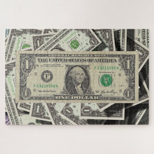 Really impossible dollars money jigsaw puzzle