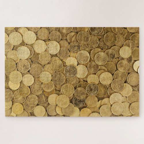 Really impossible golden money coins jigsaw puzzle