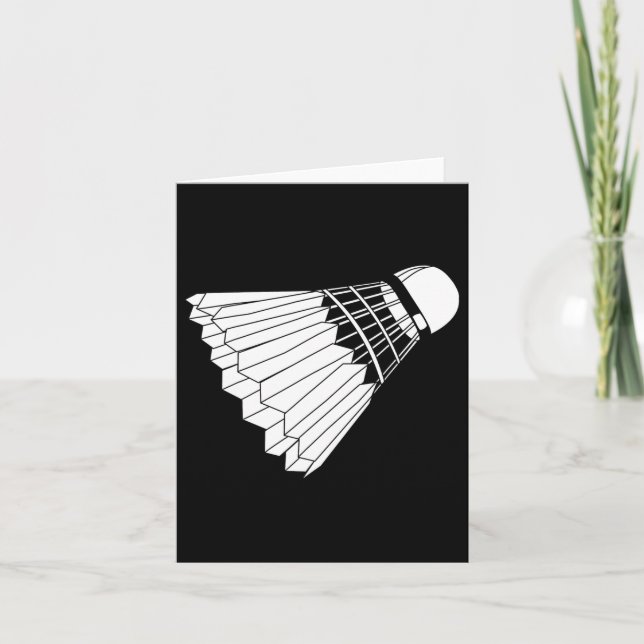 Really Like Badminton Shuttle Birdie  Card (Front)