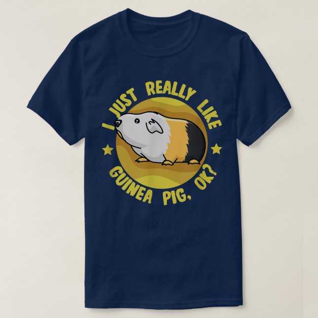 Really Like Guinea Pigs Cavy Cute Rodent  T-Shirt (Design Front)