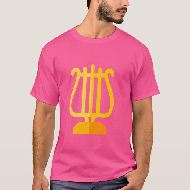 Really Like Lyre Stringed Instrument T-Shirt (Front)