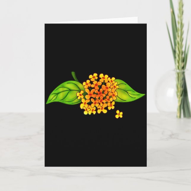Really Like Osmanthus Flower Tea Eastern Asia  Card (Front)
