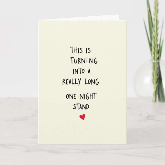Really Long One Night Stand Card (Front)
