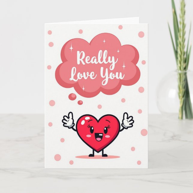 Really Love You Heart Card (Front)
