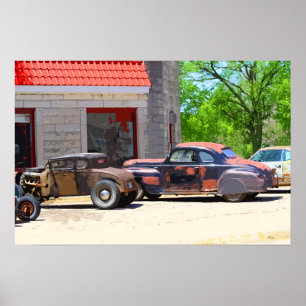 Really Old Used Cars Poster