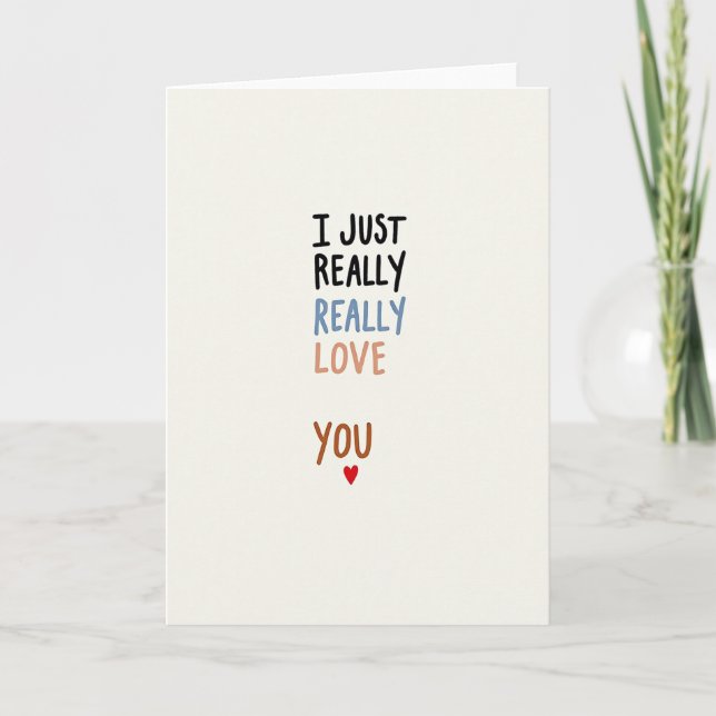 Really Really Love You Card (Front)
