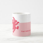 Really Red Rabbit Mug<br><div class="desc">A delightfully cute rabbit to grab your morning coffee in. This mug is one of a series of rabbit mugs available in different colors. Personalize it with your name,  a message,  or be a minimalist and delete the text all-together.</div>