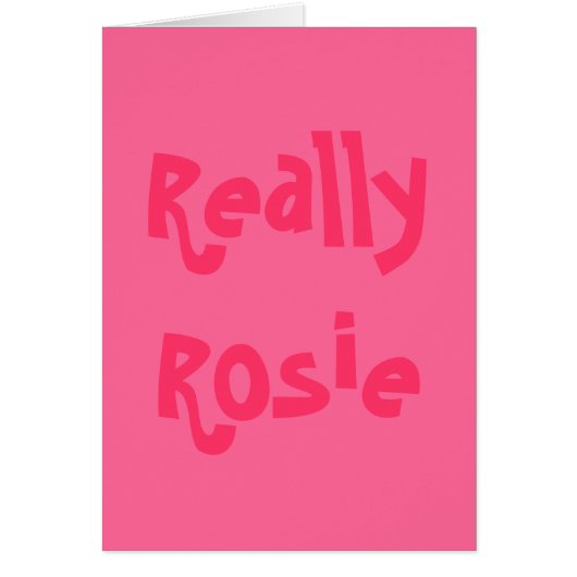 Really Rosie Cards (Front)