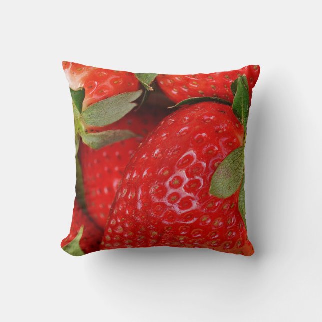 Really Strawberry Custom Lighthouse Throw Pillow (Front)
