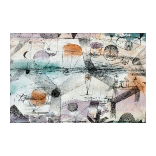 Realm of Air Paul Klee Abstract Expressionist Acrylic Print