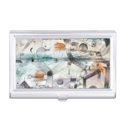 Realm of Air Paul Klee Abstract Expressionist Business Card Case