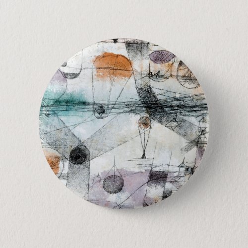 Realm of Air Paul Klee Abstract Expressionist Button