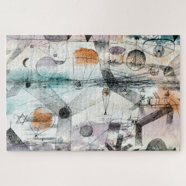 Realm of Air Paul Klee Abstract Expressionist Jigsaw Puzzle (Horizontal)