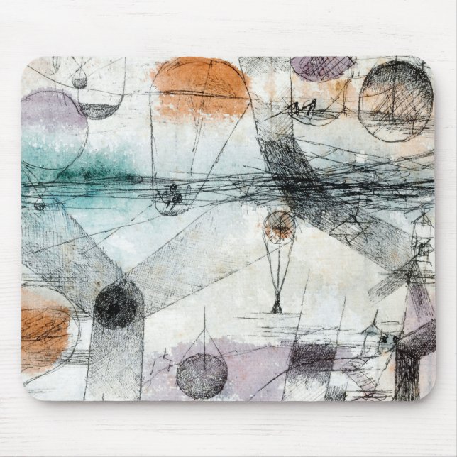 Realm of Air Paul Klee Abstract Expressionist Mouse Pad (Front)