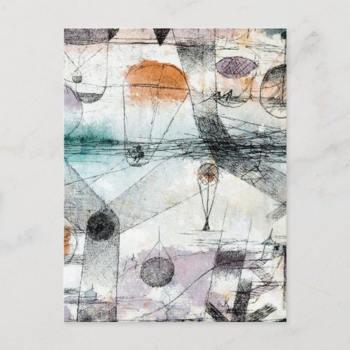 Realm of Air Paul Klee Abstract Expressionist Postcard