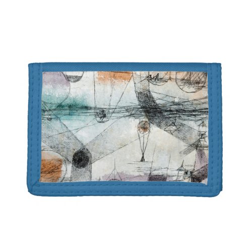 Realm of Air Paul Klee Abstract Expressionist Trifold Wallet