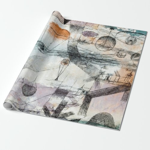 Realm of Air Paul Klee Abstract Expressionist Wrapping Paper
