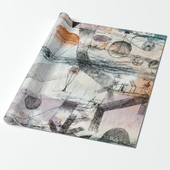 Realm of Air Paul Klee Abstract Expressionist Wrapping Paper (Unrolled)