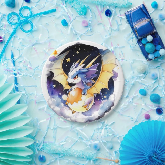 Realm of Dragons: Baby Shower Paper Plates (Party)