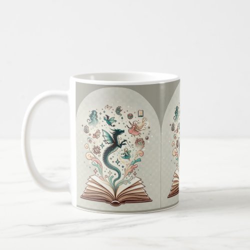 Realm of Imagination Fantasy Books Coffee Mug
