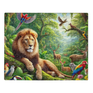 Realm Of The Jungle King Jigsaw Puzzle