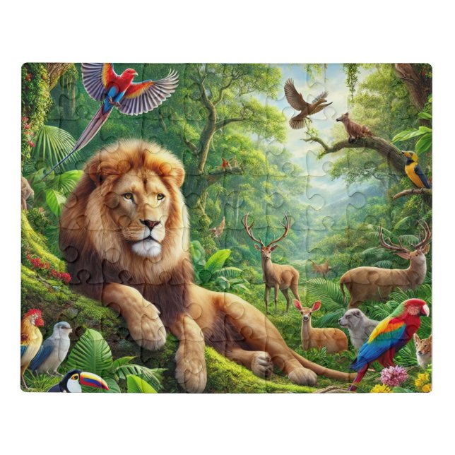 Realm Of The Jungle King Jigsaw Puzzle (Puzzle Horizontal)