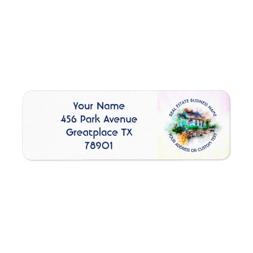 Realtor Agent Real Estate Agency And Business Name Label