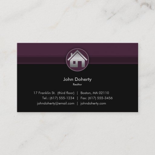 Customizable Realtor Business Card