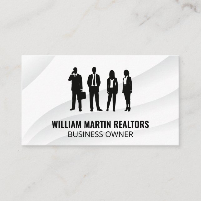 Realtor | Business People Business Card (Front)