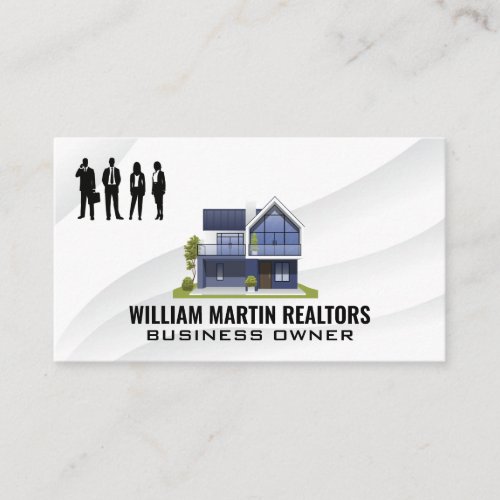 Realtor  Business People  Modern Home Business Card