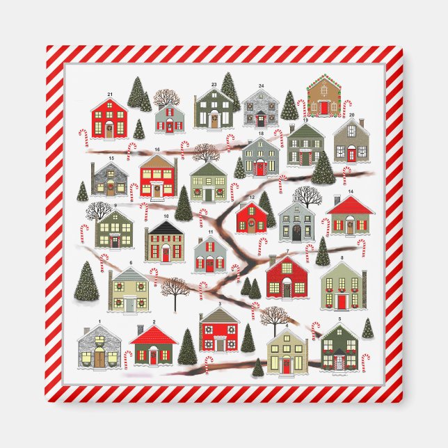 Realtor Christmas Countdown Magnet (Front)